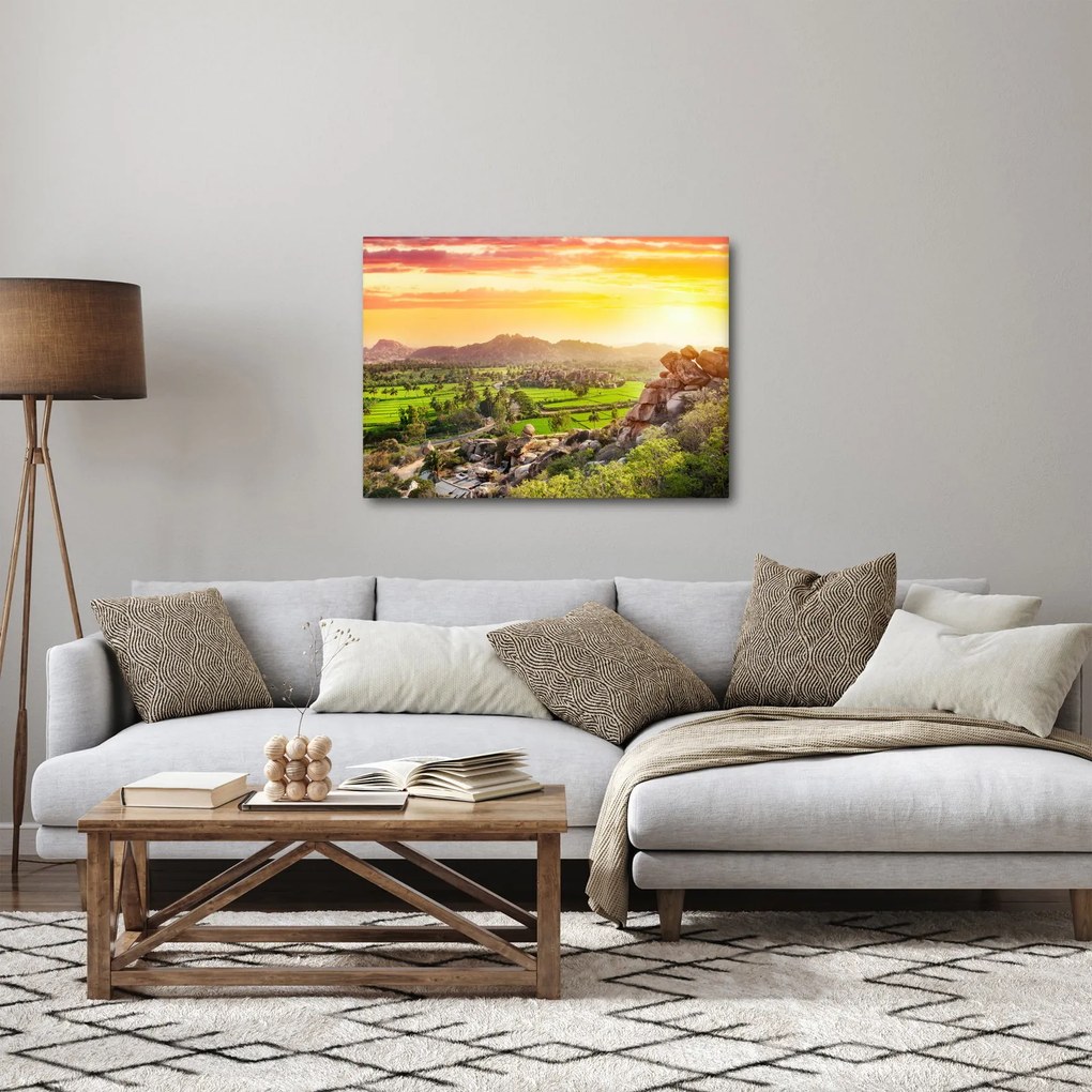 Kép a Hampi-völgyről Indiában (70x50 cm)