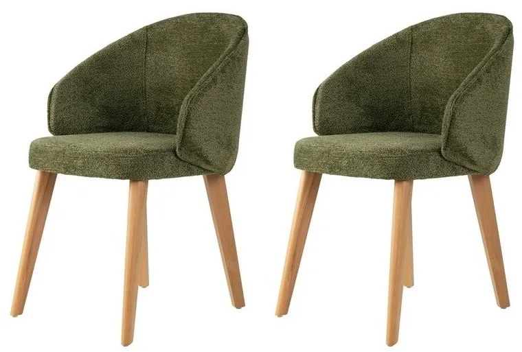 Bentley Green and Light Oak étkezőszék szett, 2 db