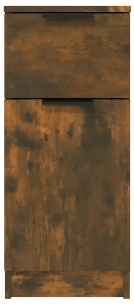 2 db füstös tölgyszínű szerelt fa tálalószekrény 30x30x70 cm