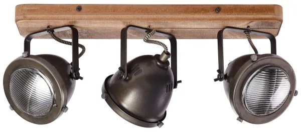 Brilliant - CARMEN WOOD 3x GU10/5W/230V spotlámpa, barna