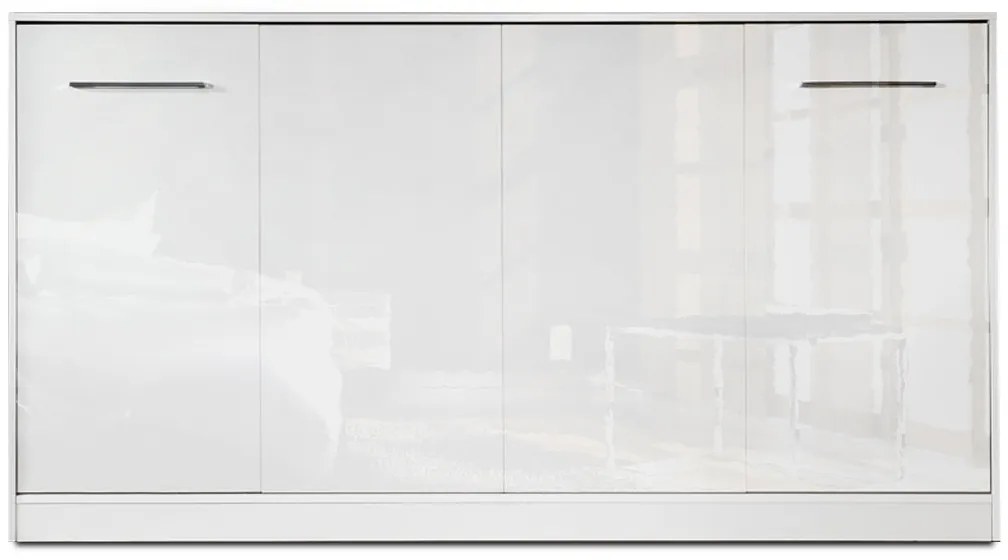 New Elegance vízszintes összecsukható ágy 90x200 - fényes fehér