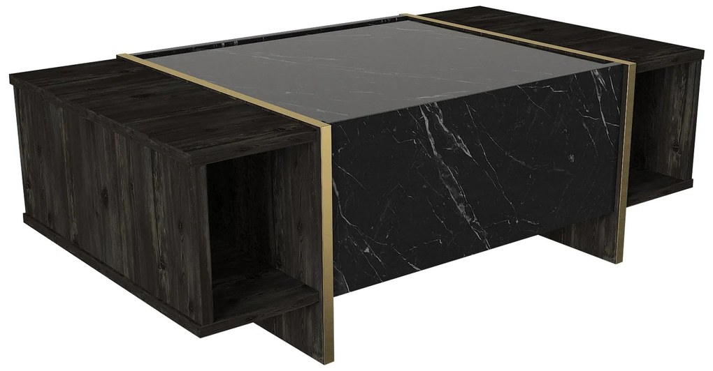 Dohányzóasztal Veyron - Black, Gold