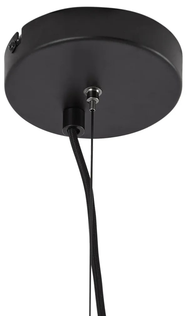 Modern csillár fekete füstüveggel, 9 ágú - Laura