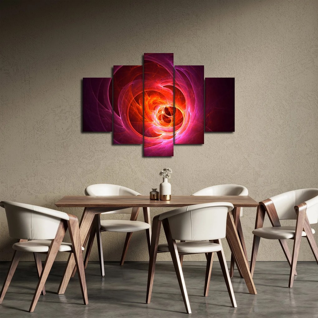 Modern rózsaszín absztrakció képe (150x105 cm)