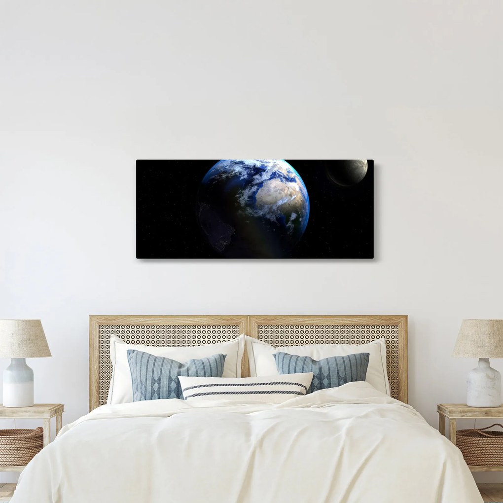 A Föld bolygó képe (120x50 cm)