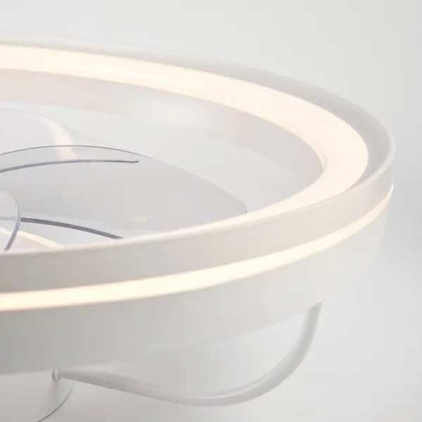 LED Mennyezeti lámpa ventilátorral FARGO LED/37W/230V fehér + távirányító