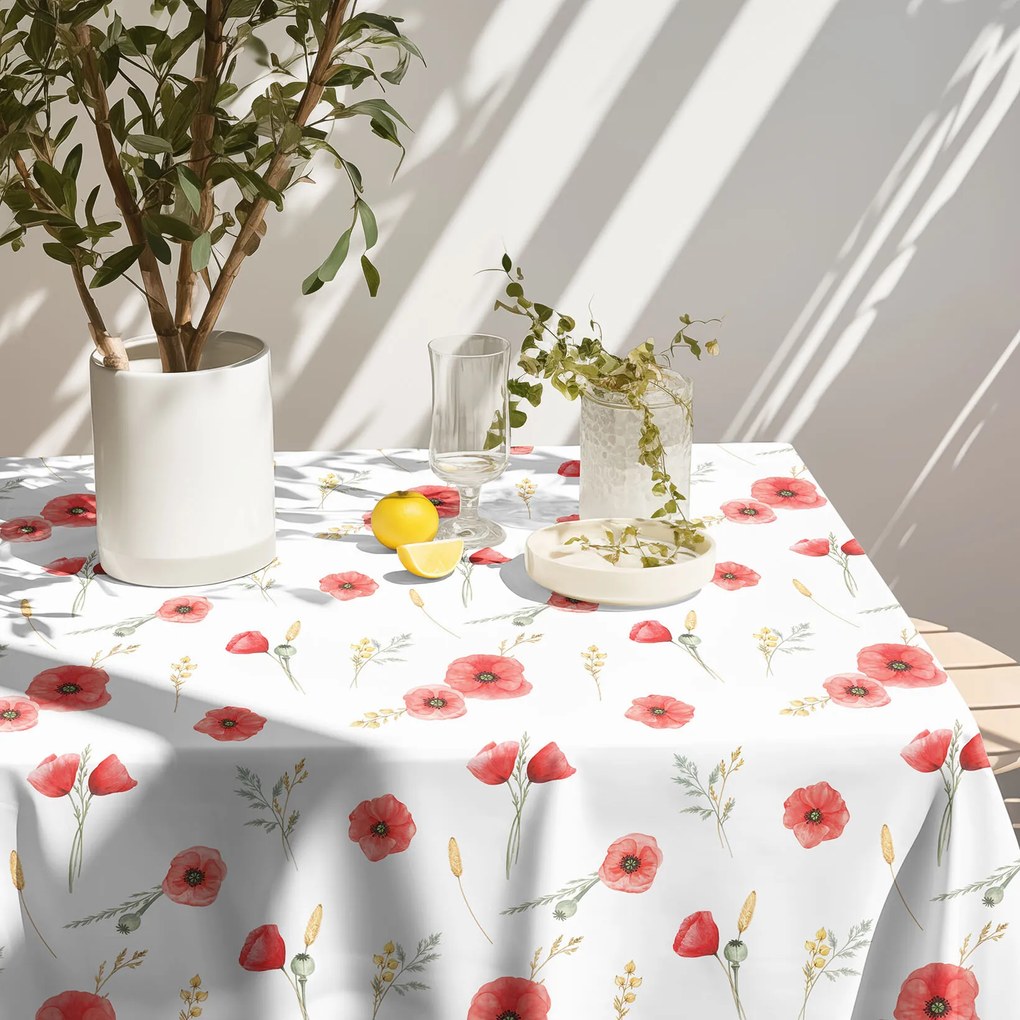 Goldea teflonbevonatú asztalterítő - pipacsok 80 x 80 cm