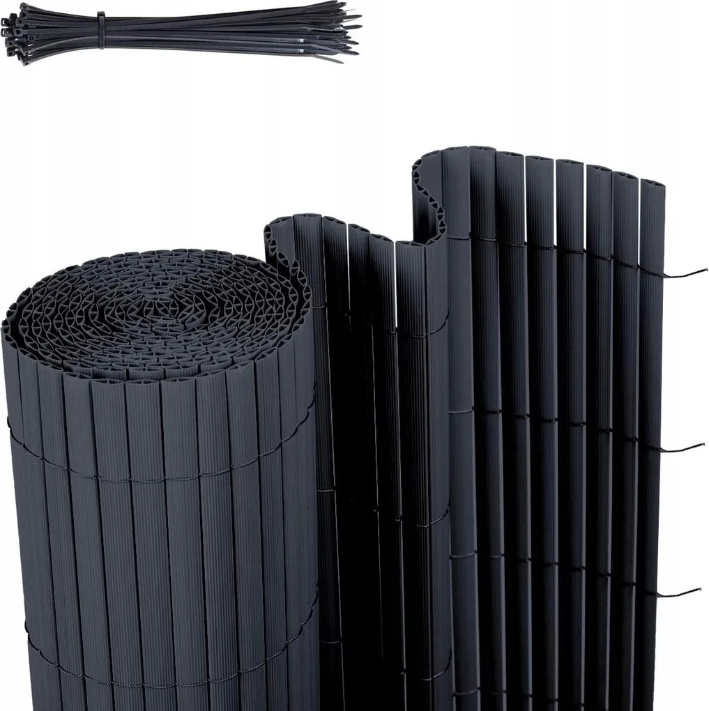 Pvc Erkélyszőnyeg Antracit 80 x 300 CM 0,8 X 3M Erkélyvédő Új Sekey