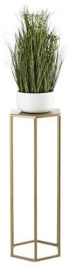 Virágállvány 70x24 cm arany színben