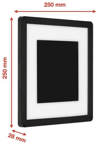 Telefunken 315905TF - LED kültéri fali lámpatest LED/15W/230V IP44 4000K fekete