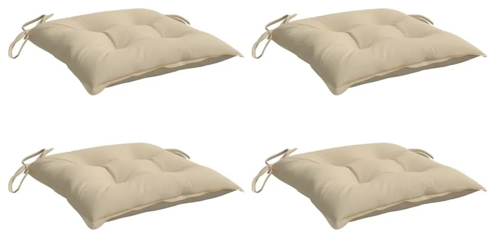 4 db bézs oxford szövet raklappárna 50 x 50 x 7 cm