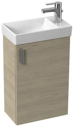 Fürdőszoba szekrény mosdóval Jika Petit 41x65,5x23 cm hamu H45J5111755141