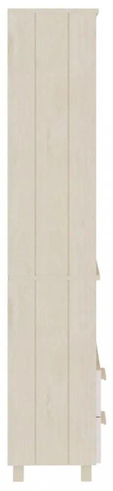 HAMAR mézbarna tömör fenyőfa tálalószekrény 60 x 35 x 180 cm