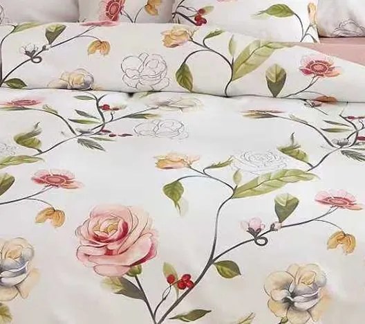 Flanel ágyneműhuzat Homa BRIA ROSES 7 részes 140x200 cm
