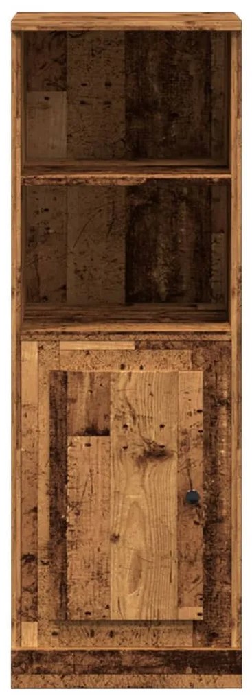 antik fa színű szerelt fa magasszekrény 36 x 35,5 x 103,5 cm