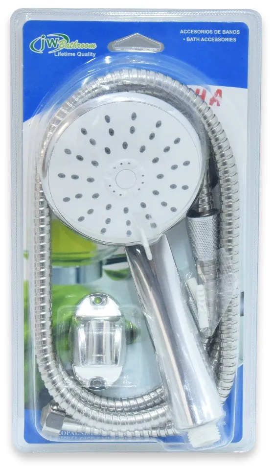 JW Bathroom Víztakarékos zuhanyrózsa szett 10 cm Zuhanyfej 150 cm Gégecső Zuhany Rózsa Fej