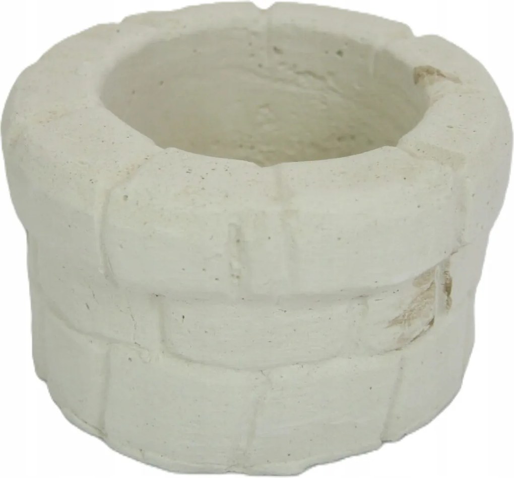 Gipszkút karácsonyi betlehem díszítéshez 3cm magas 5cm átmérő