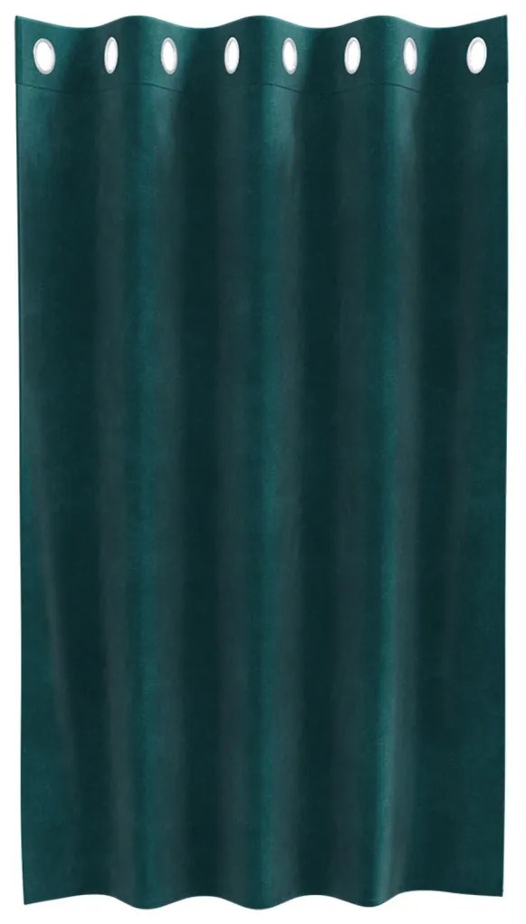 Függönyök függönyökkel 2 pcs Sötétzöld 140 x 140 cm Bársony