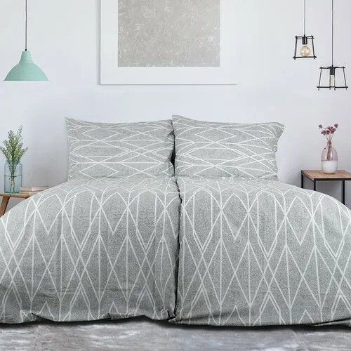 B.E.S. Petrovice Top Class Gray stripes krepp ágyneműhuzat, 140 x 200 cm, 70 x 90 cm, 70 x 90 cm