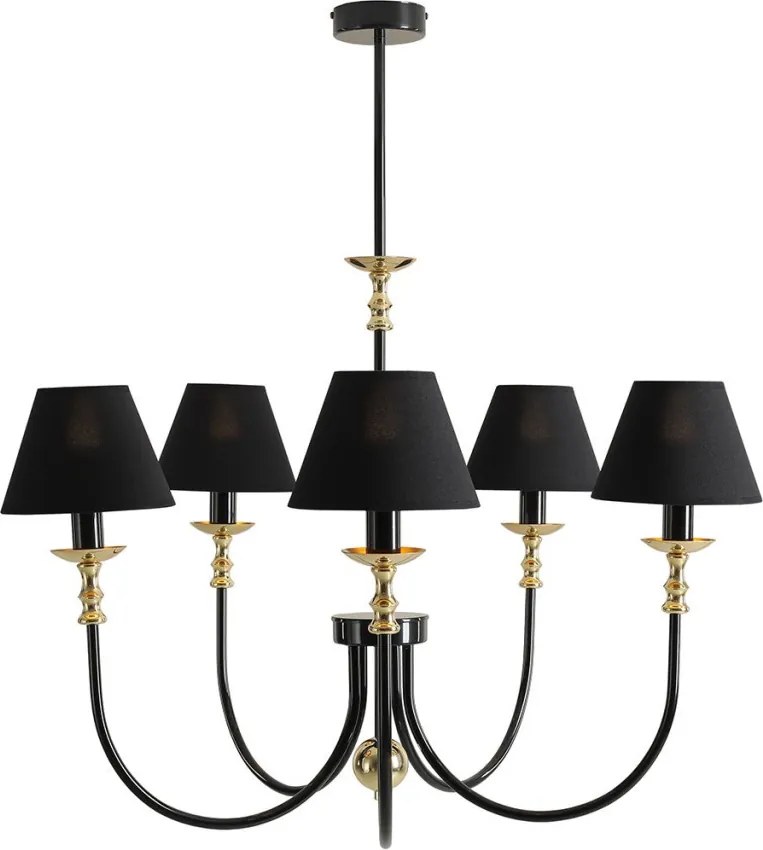 ALDEX 1118F1 ROMA Modern Csillár Fekete E14 IP20