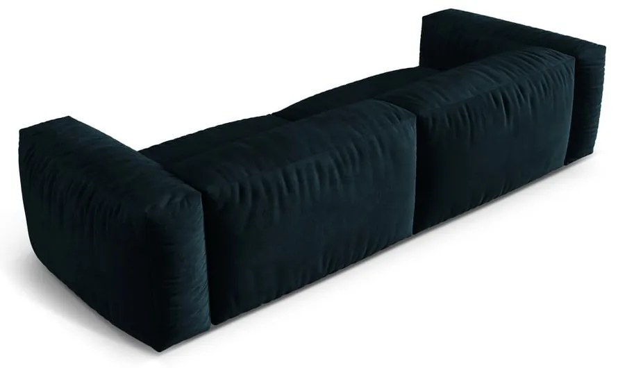 Sötétkék bársony moduláris kanapé 320 cm Martina – Micadoni