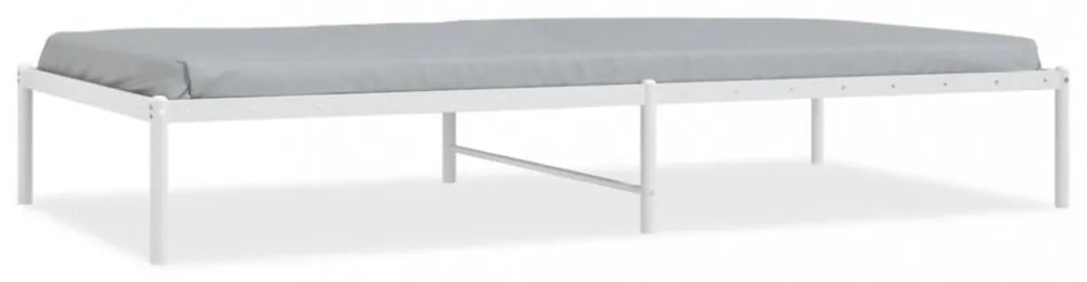 fehér fém ágykeret 100x200 cm