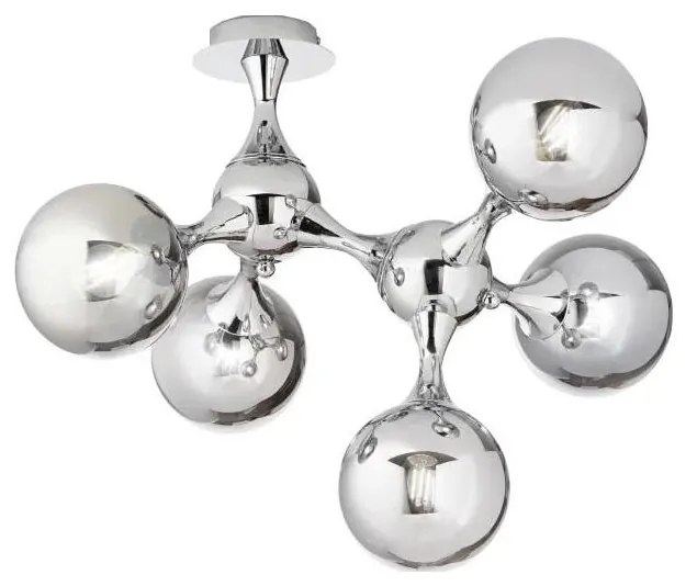 Ideal Lux - Felületre szerelhető csillár NODI 5xE14/28W/230V fényezett króm