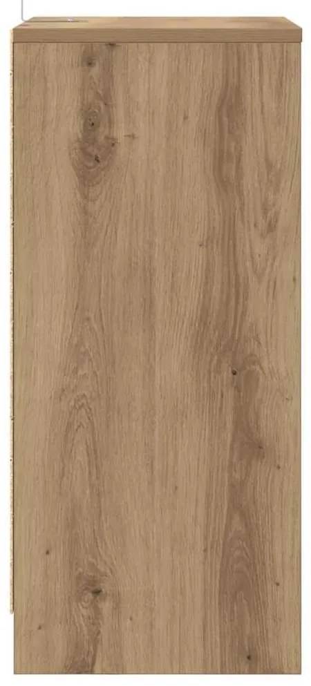 vidaXL Éjjeliszekrények 2 pcs Artisan tölgy 40 x 30 x 467 cm Faanyag