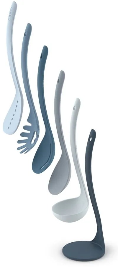 Nest Utensils Plus 5 db-os kék konyhai eszköz szett állvánnyal - Joseph Joseph