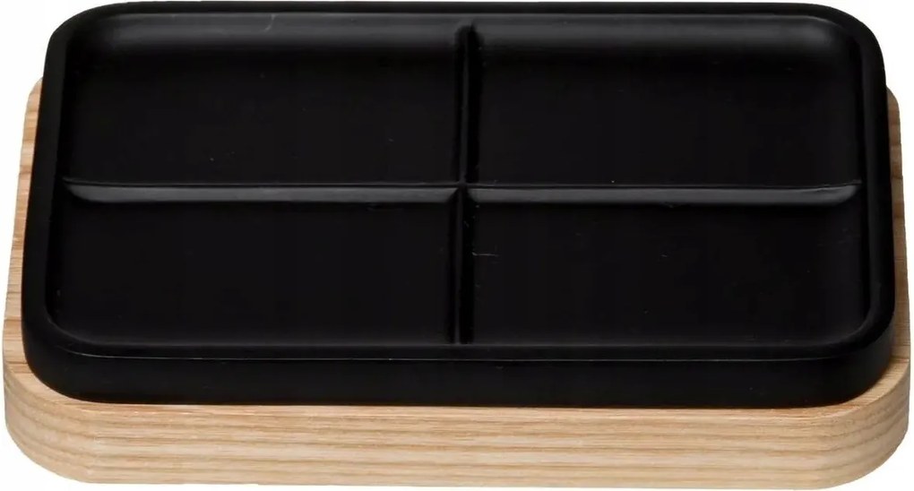 Szappantartó fekete Loft Tribecart Bambusz alap Szabadon álló asztallap