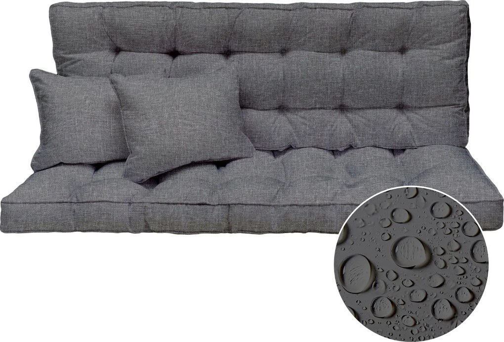 Hintapárna Kerti padhoz Vízálló Len 180x50 cm