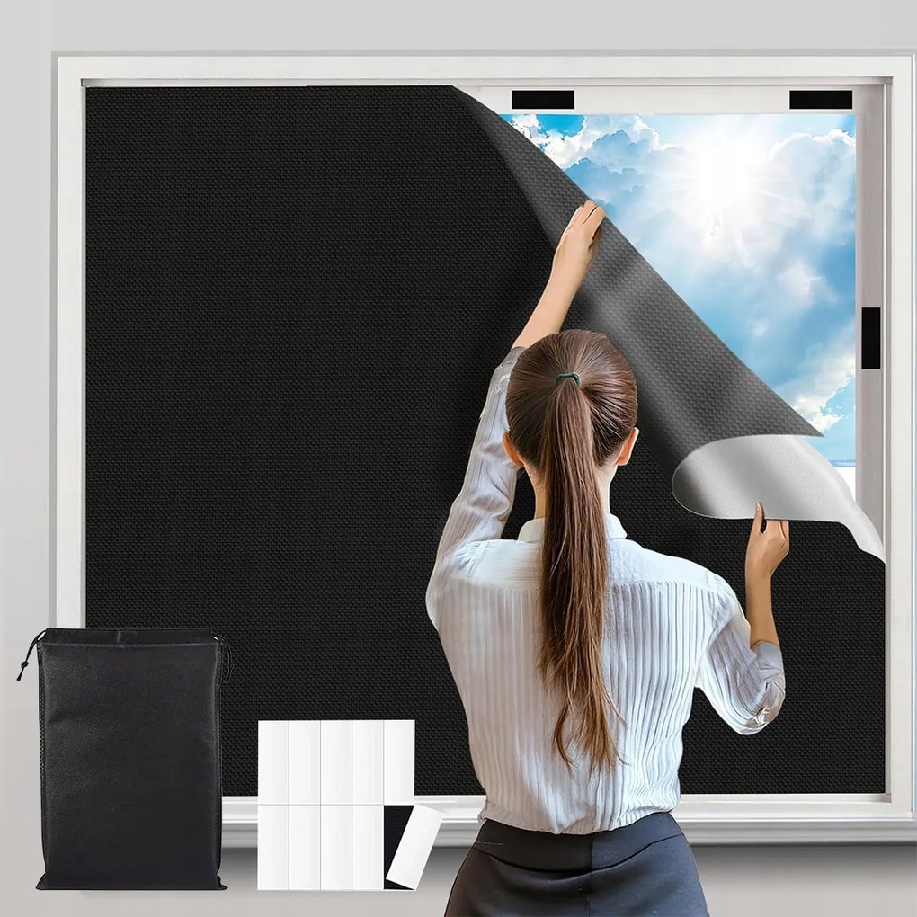 Hordozható Sötétítő Roló 2m x 1.45m Hálószoba Árnyékolás