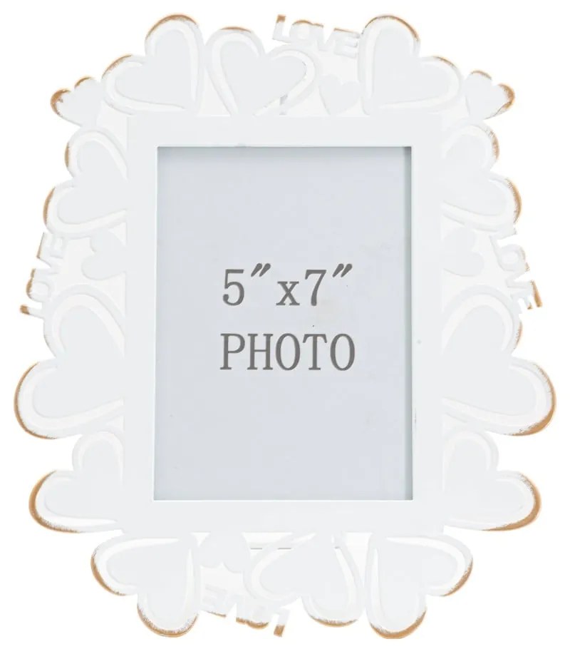 Fehér fém képkeret, 25 x 27,7 cm - Mauro Ferretti