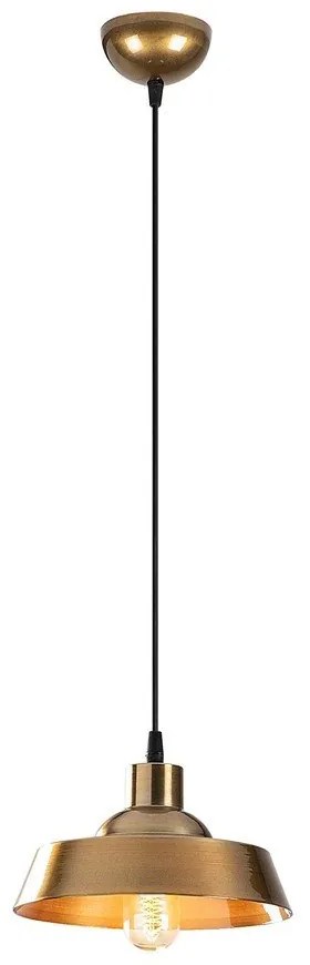 Aranyszínű függőlámpa fém búrával ø 22 cm Berceste – Opviq lights