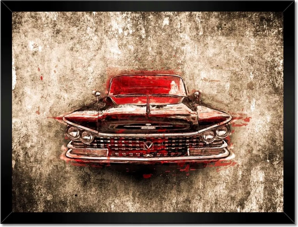 Poszterek keretben 40x30 Piros Buick