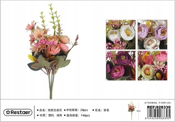 Művirág csokor Gyönyörű lakberendezés