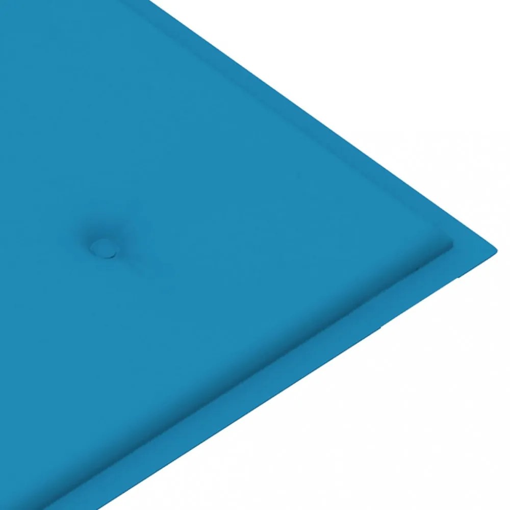 tömör tíkfa Batavia pad kék párnával 120 cm