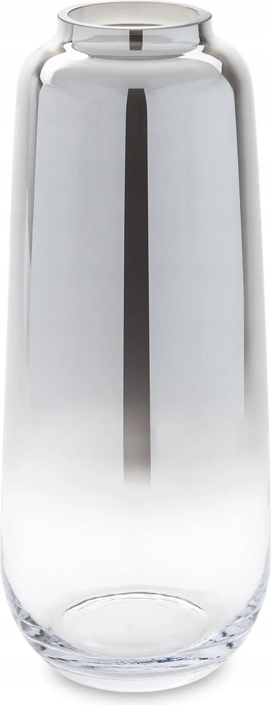 Virágváza Üveg Dekoráció Elegáns Szoba Ezüst 40 CM