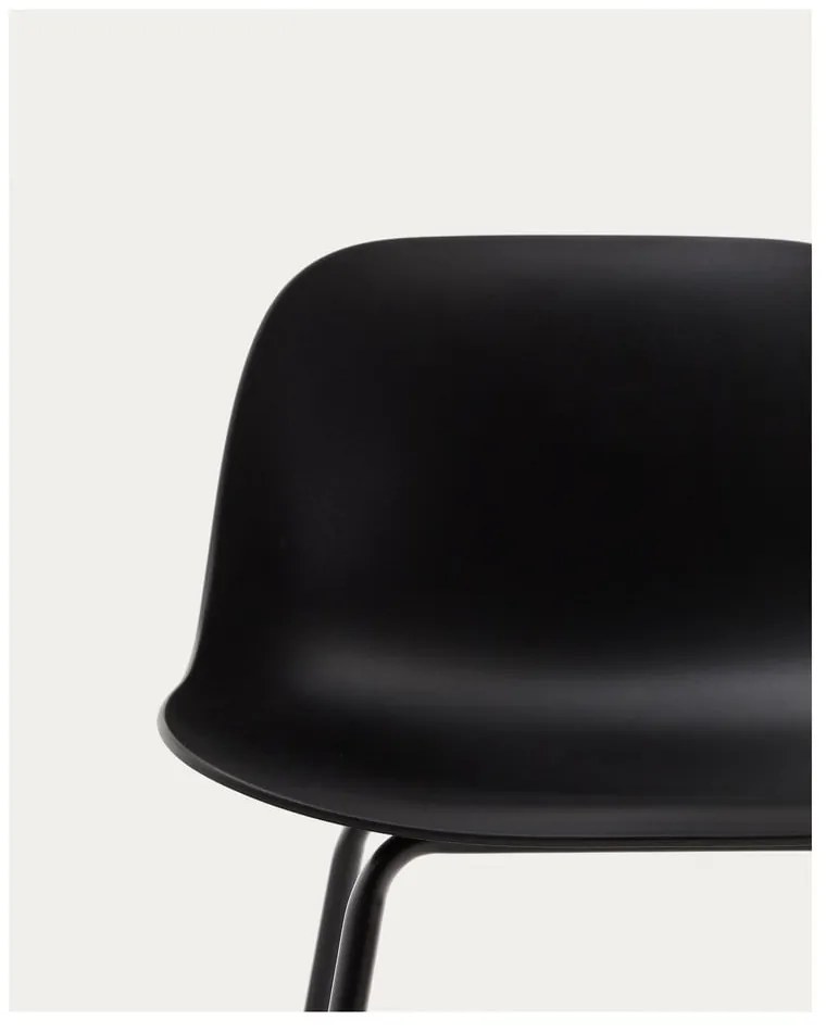 Fekete bárszék (ülésmagasság 74 cm) Altea – Kave Home