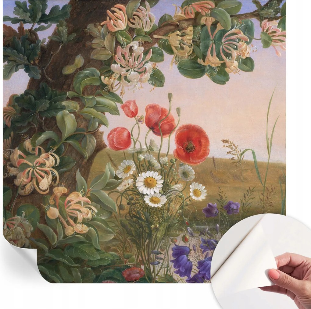 Öntapadós Stílusos Fotótapéta Dekoratív Virágos idill 250x250 cm