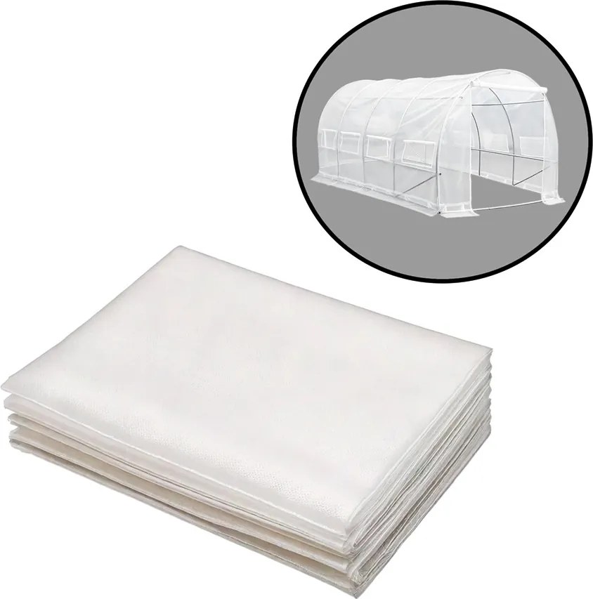 Melegház fólia 200x250x400 cm váz nélkül átlátszó