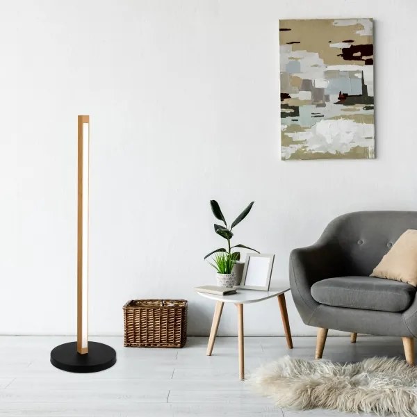 LED állólámpa VERDE LED/18W/230V 3000K tölgy/fekete