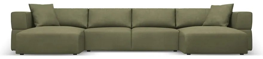 Világoszöld sarokkanapé ("U" alakú) Esther – Milo Casa