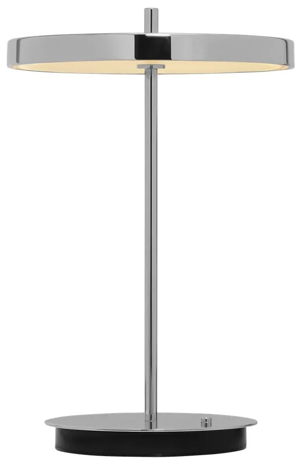 Ezüstszínű LED dimmelhető asztali lámpa fém búrával (magasság 31 cm) Asteria Move – UMAGE