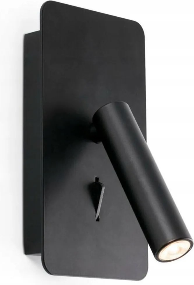 Faro Suau Led fali lámpa fekete, 2x3W, 3000K, forgatható fejjel, IP20