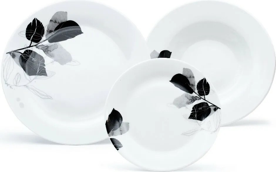 Arôme Home Hársfa 18 db-os étkészlet, extra fehér