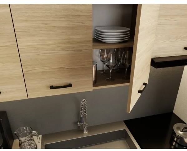 Konyhabútor PATRICIA 180 cm tölgy