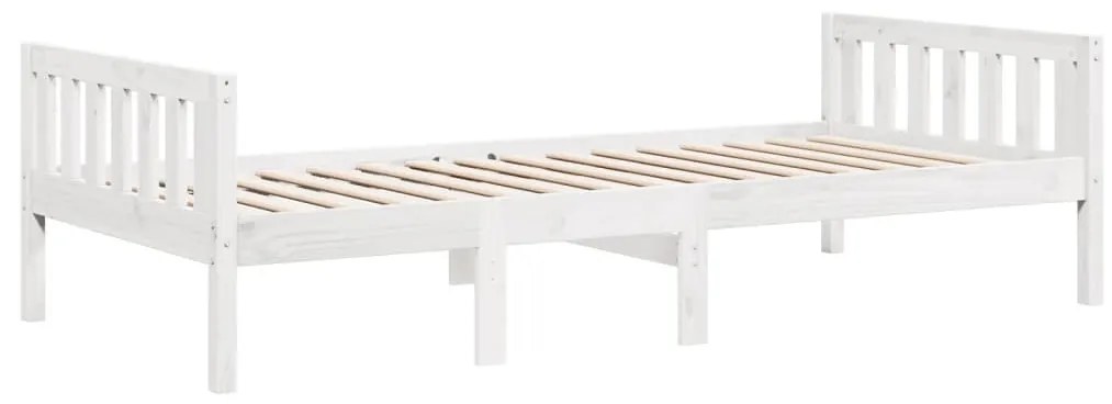 fehér tömör fenyőfa gyerekágy matrac nélkül 80 x 200 cm