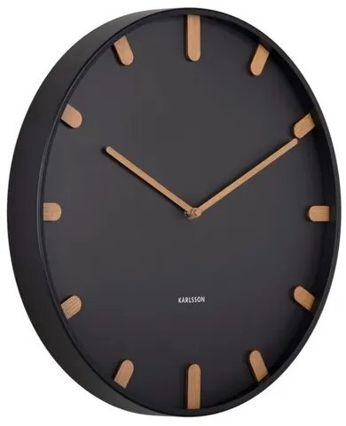 Karlsson 5942BK design falióra 40 cm, fekete