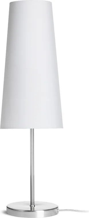 RENDL NYC/CONNY 15/30 asztali lámpa Polycotton fehér/nikkel 230V LED E27 11W